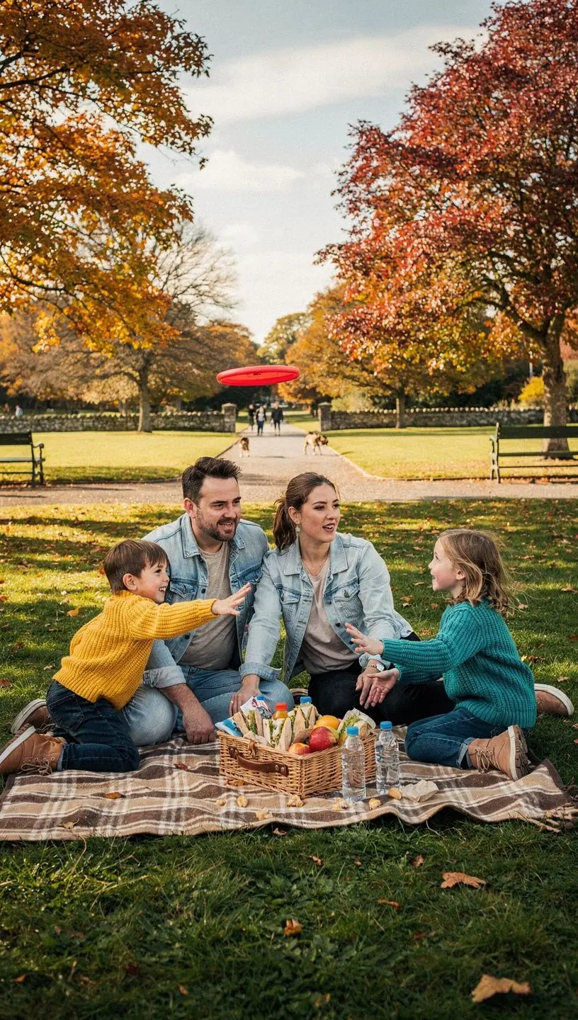 Person walking in a serene park, promoting mental health.